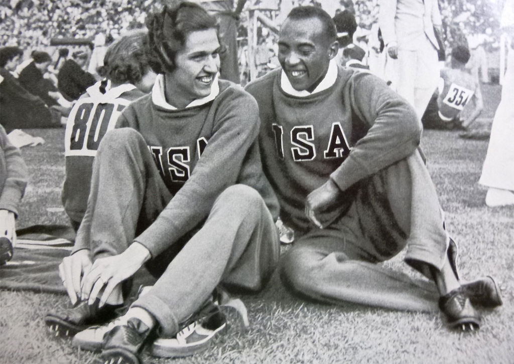 Helen Stephens with Jesse Owens